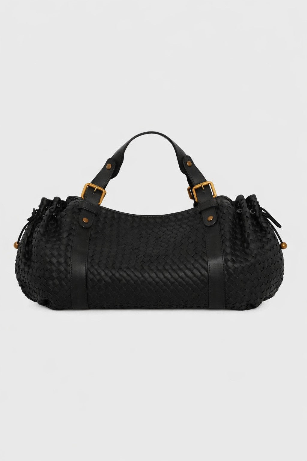 Women's Retro Soft Leather Pleated Large Capacity Bags