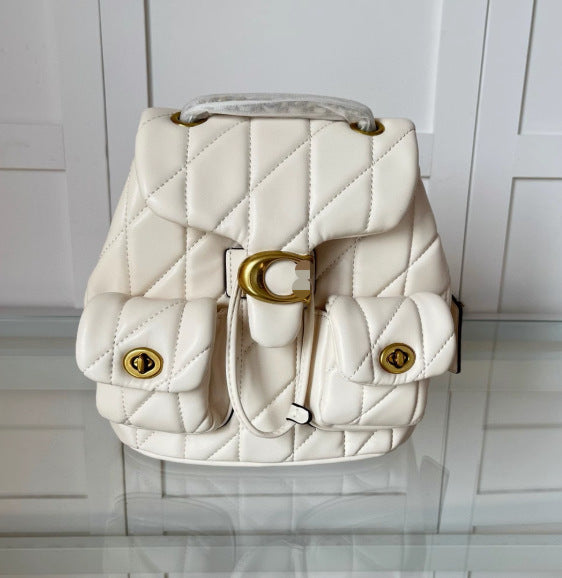 Women's High-grade Sheepskin Chain Diamond Style Genuine Women's Backpack