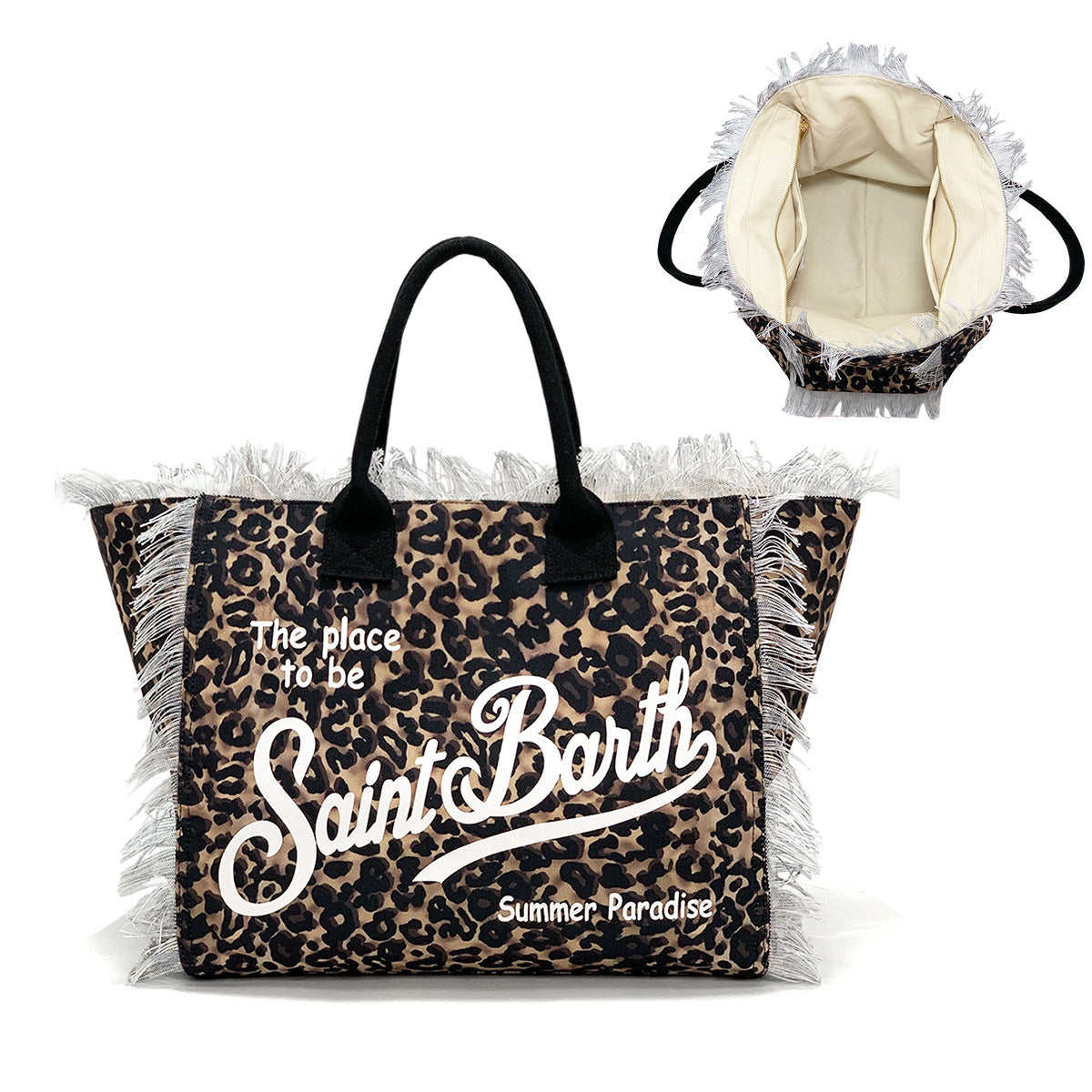 Women's Stylish Beach Large Capacity Handmade Tassel Underarm Bag