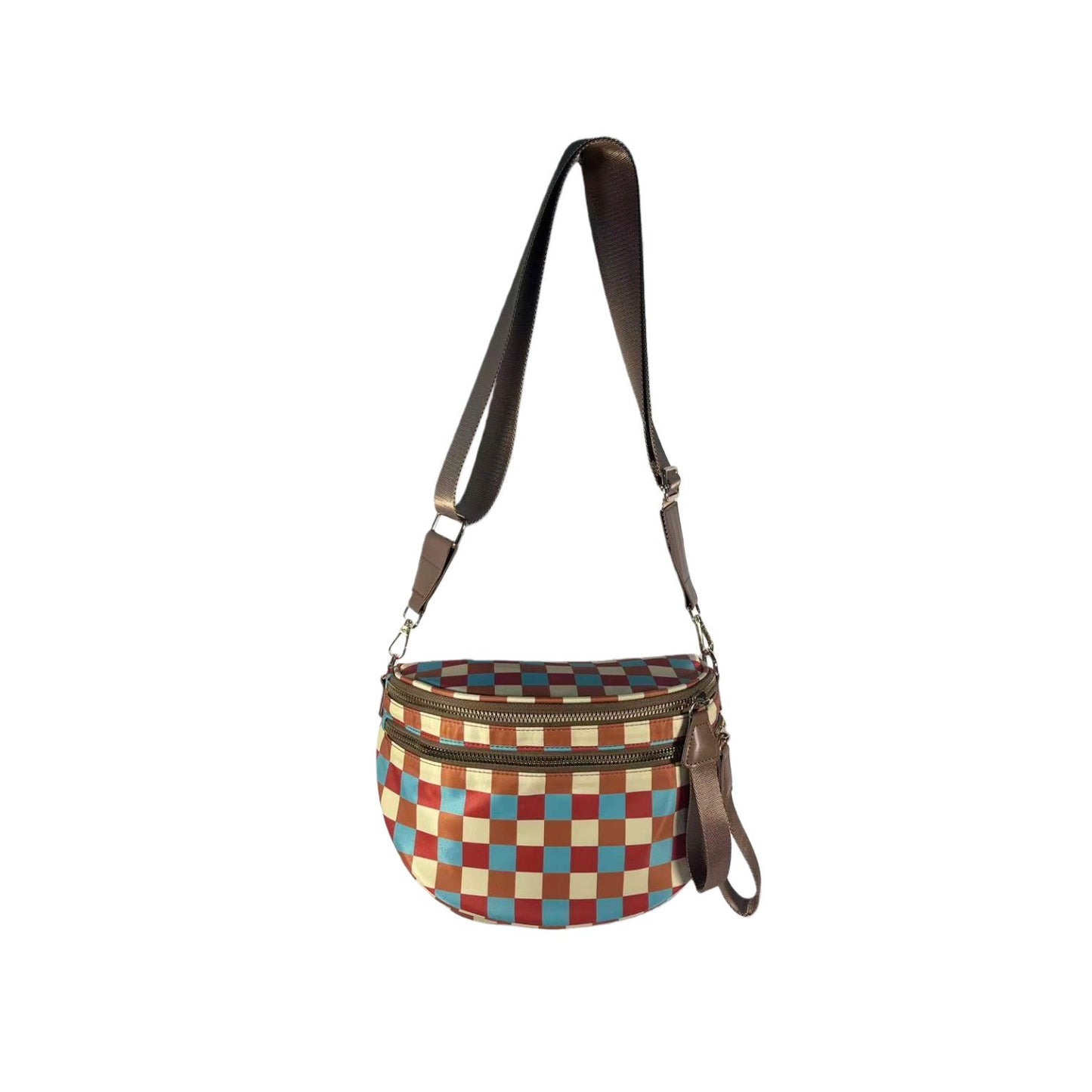 Women's Fashion Rhombus Large Plaid Capacity Shell Women's Messenger Bag