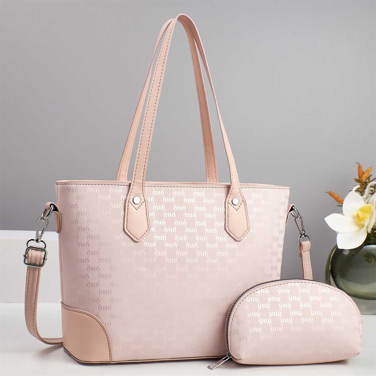 Women's Printed Vegetable Basket Mother Texture Bucket Bag