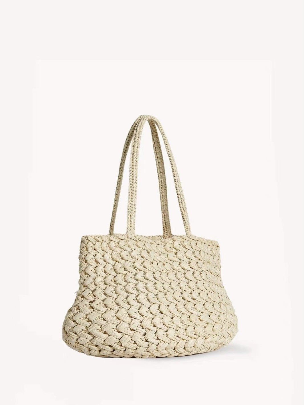 Women's Simple Stylish Hand-woven Fashion Commuter Straw Women's Shoulder Bag