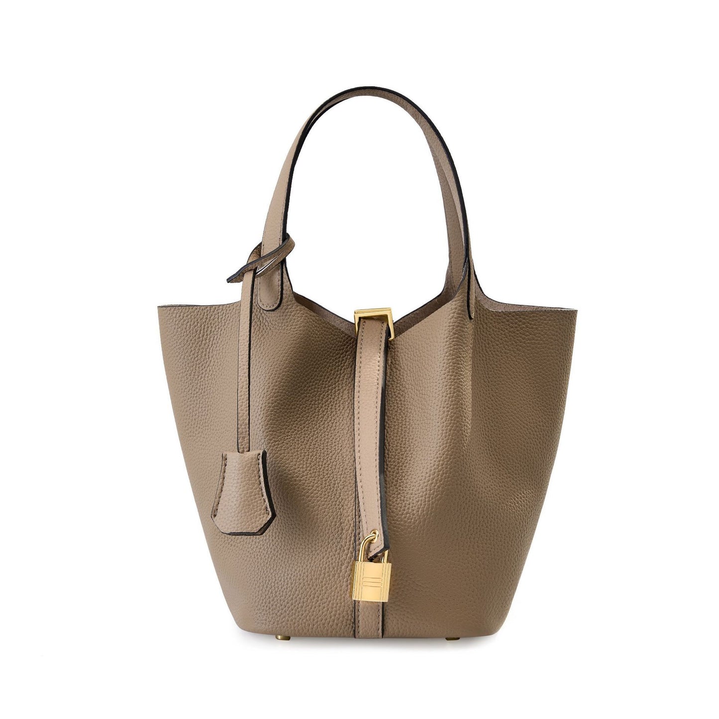Women's Genuine Leather First Layer Cowhide Vegetable Basket Commute Women's Handbag