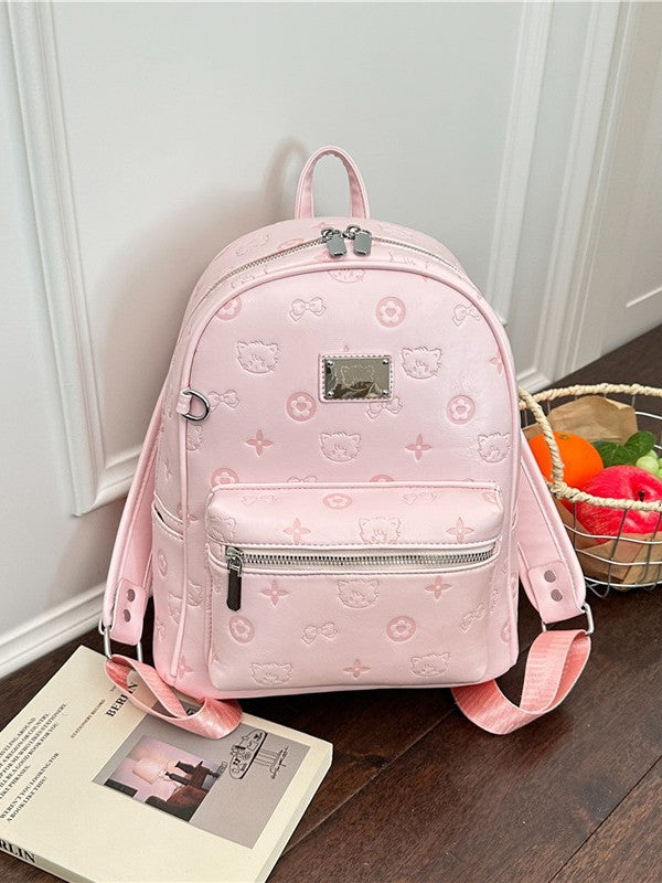 Women's Fashion One Popular Design Cute Embossed Women's Backpack