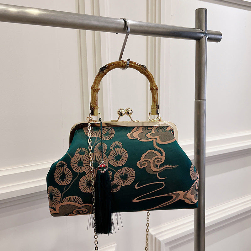Women's Chinese Style Embroidery Clutch Advanced Chain Large Capacity Women's Shoulder Bag