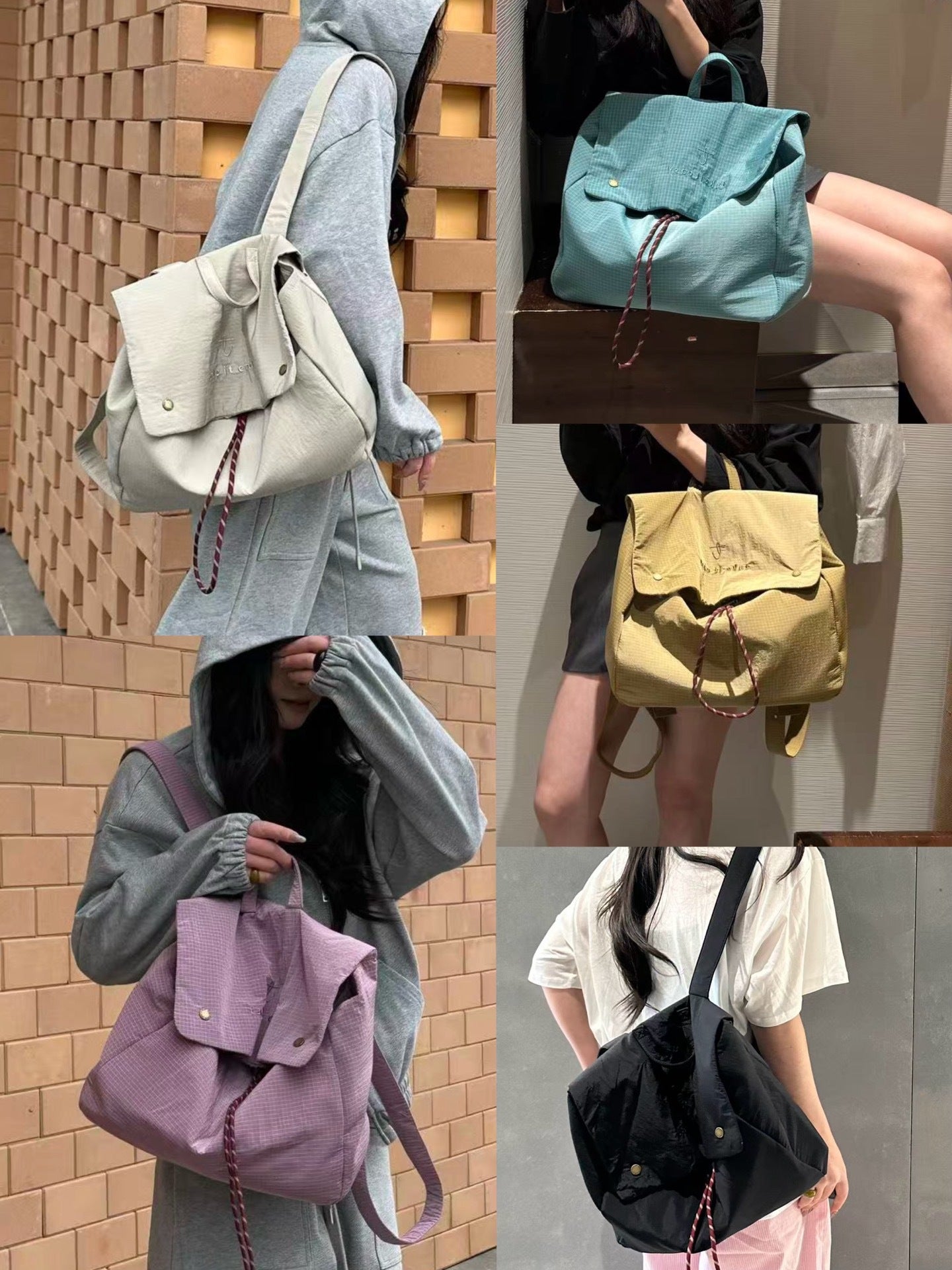 Women's Korean Style Nylon Cloth Large Capacity Lightweight Fashion Commuter Women's Backpack