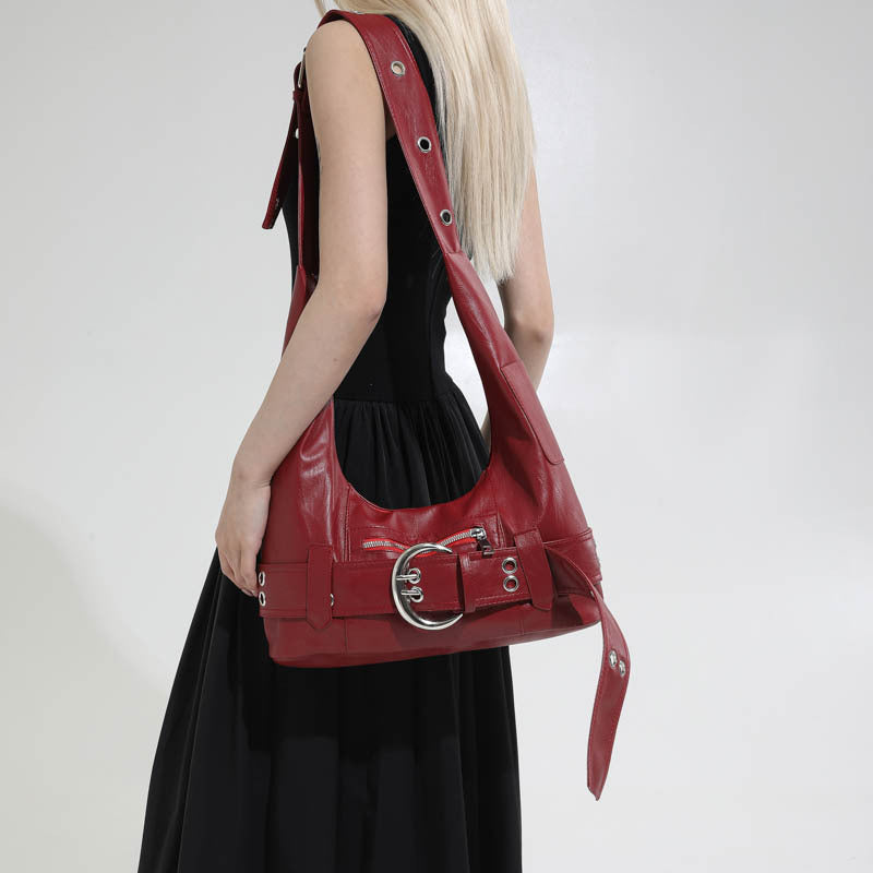 Women's Retro Trendy Out Commuter Large Capacity Sweet Cool Tote Bag