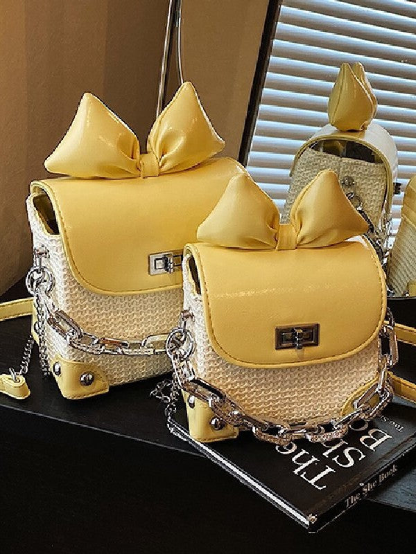 Women's Fashion Bowknot Mini Box High-grade Versatile Bags