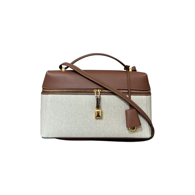 Women's Lunch Box Genuine Leather Niche Cowhide Women's Shoulder Bag