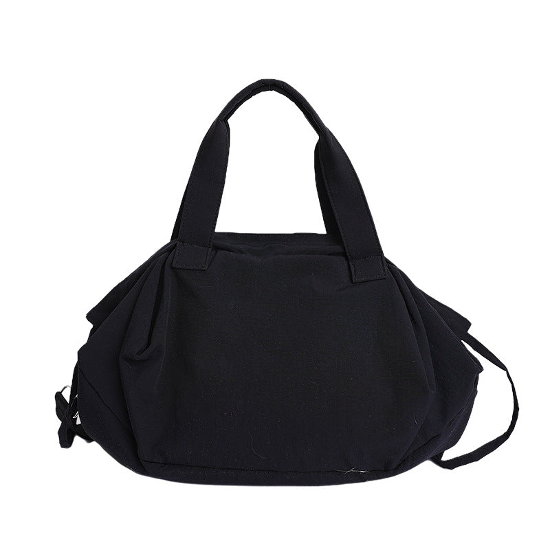 Women's Portable Korean Cloth Nylon Drawstring Bucket Bags