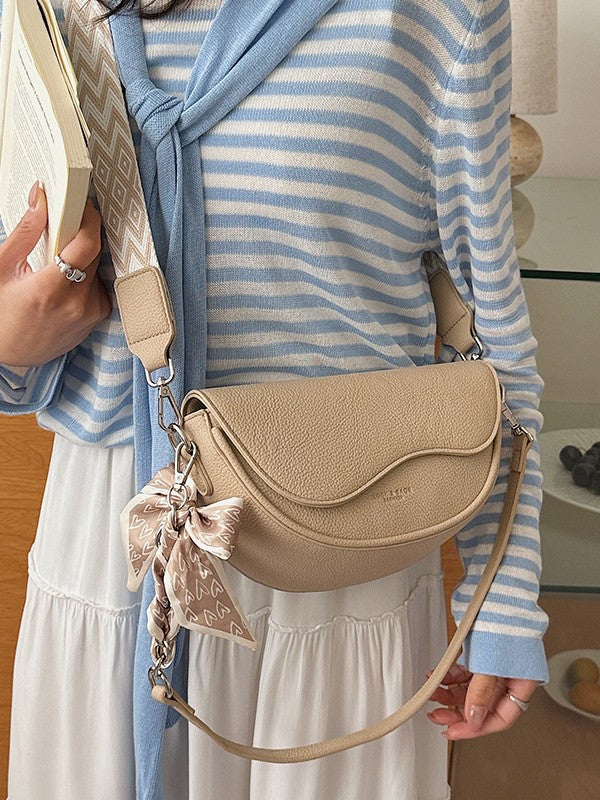 Women's Taro Purple Lace Bow Chain Commuter Bags