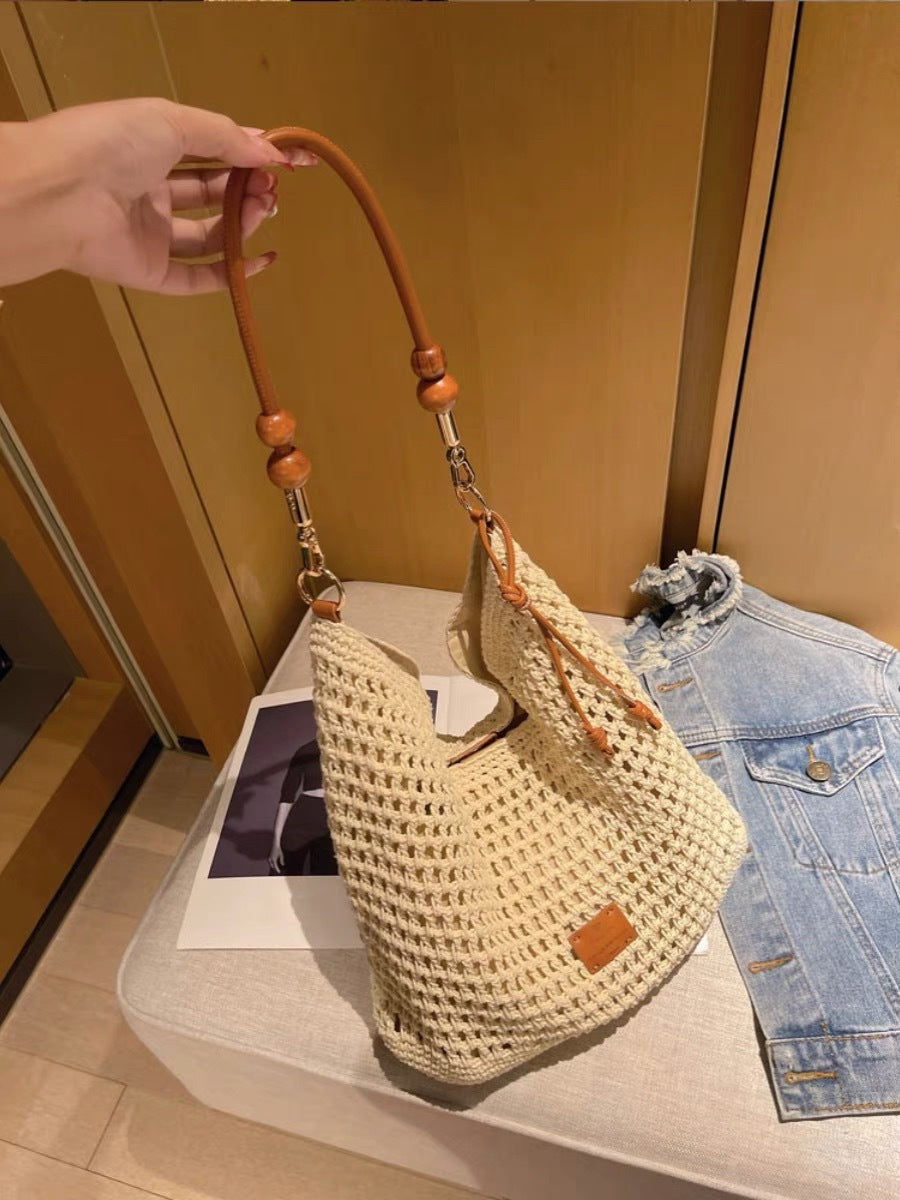 Women's Weekend Handmade Woven Large Capacity Summer Shoulder Bags
