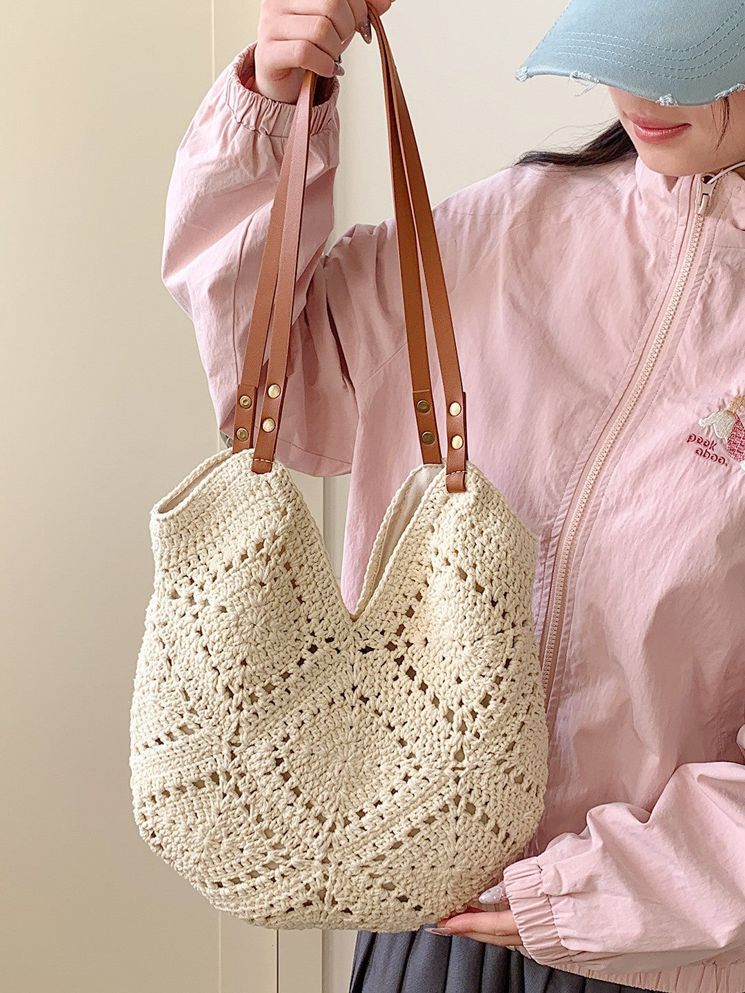 Women's Summer Hand-woven Fashionable Knitted Commuter Versatile Women's Shoulder Bag