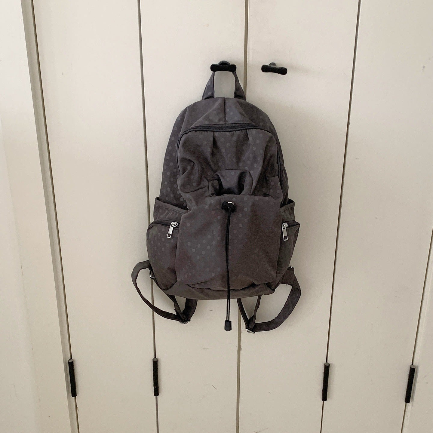 Women's & Men's Korean Polka Dot Nylon Large Capacity Leisure Backpack
