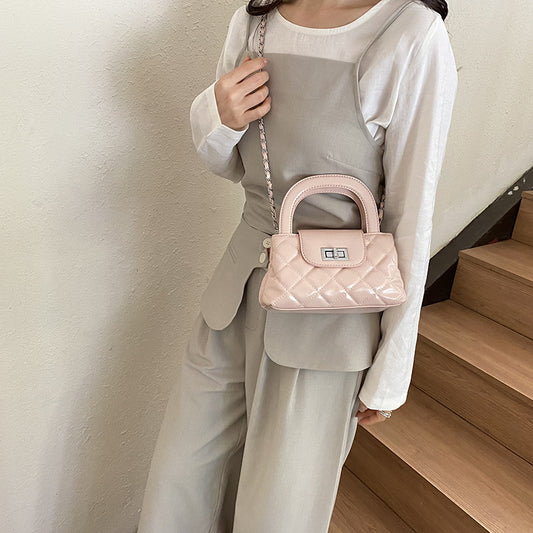 Women's Spring Fashion Simple Textured Design Women's Shoulder Bag