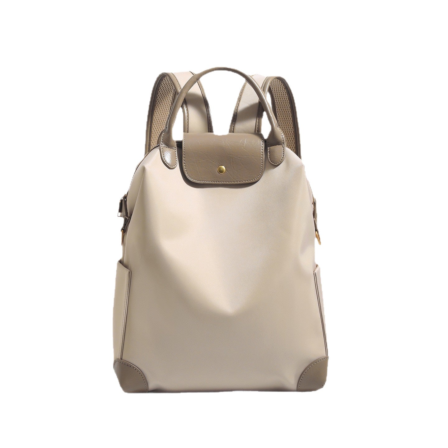 Genuine Leather Nylon Female Commuter Business Trip Computer Large Capacity Women's Backpack