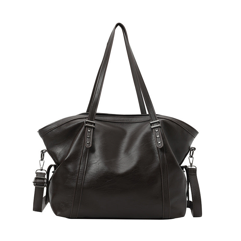 Women's Commute Autumn Tide Large Capacity Soft Leather Tote Bags