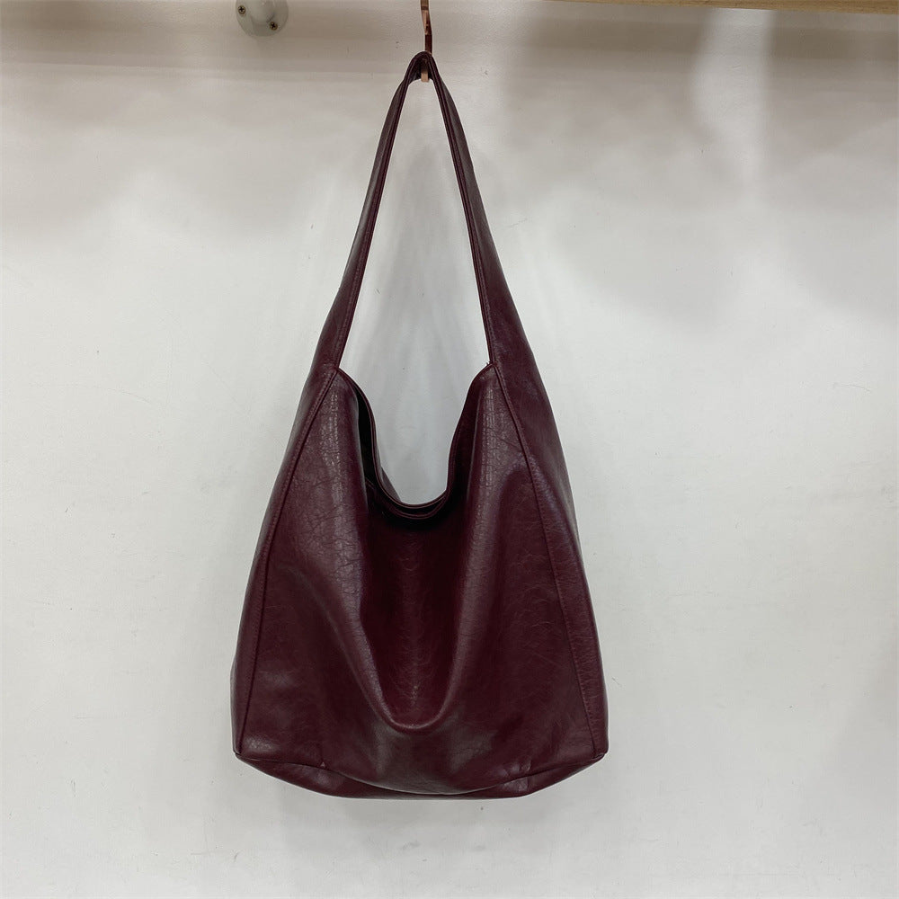 Women's Large Capacity Winter Korean Texture Trendy Simple Bags