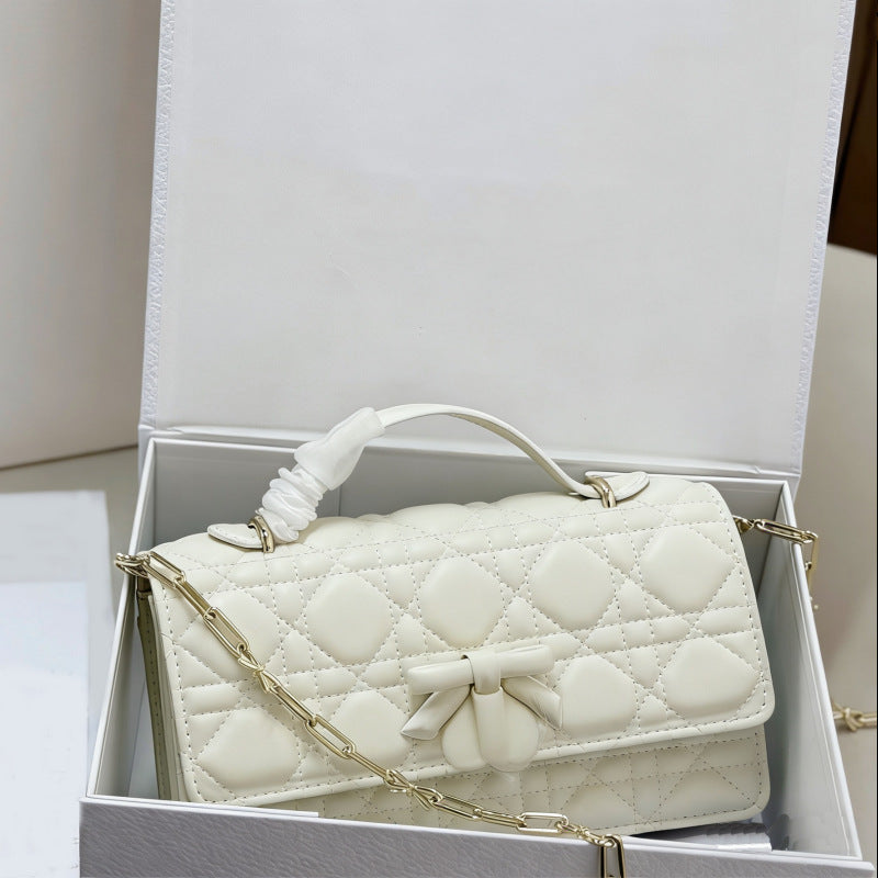 Elegant Women's Bow Rhombus Chain Fashion Women's Messenger Bag