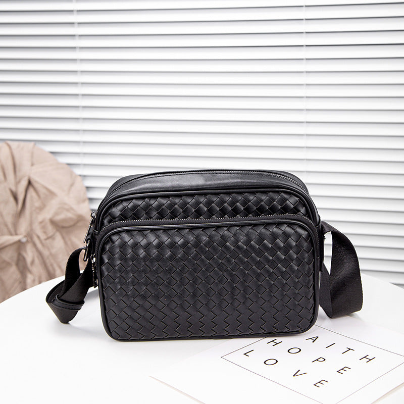 Men's Trendy High Quality Woven Large Capacity Men's Messenger Bag