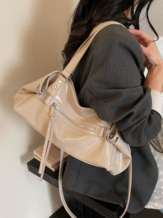 High-grade Fashionable Motorcycle Female Korean Style Shoulder Bags