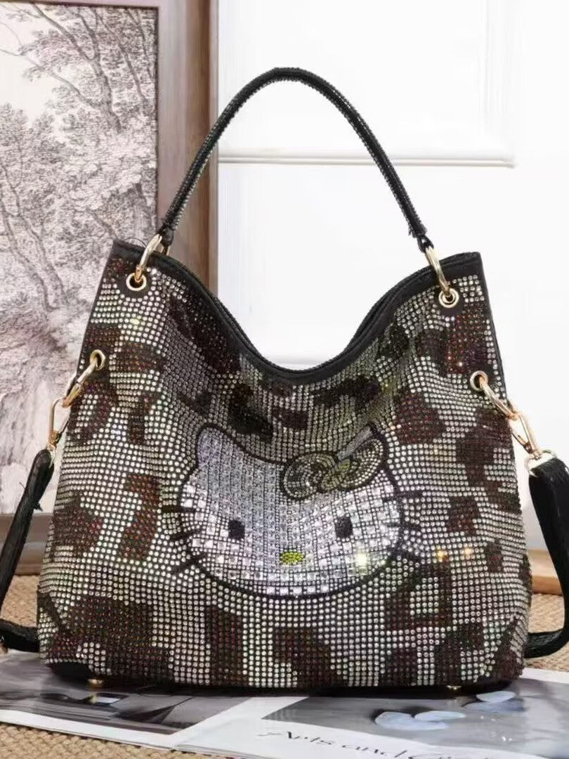 Women's Rhinestone High-grade For Commute Western Style Large Women's Shoulder Bag