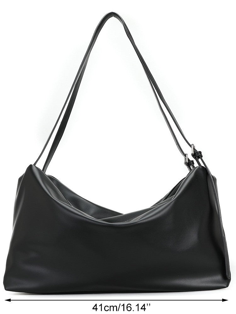Black Warrior Soft Leather Large Capacity Commuter Adjustable Bags