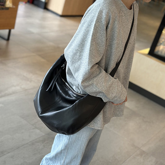 Women's Leather Big Large Capacity Totes Soft Women's Messenger Bag