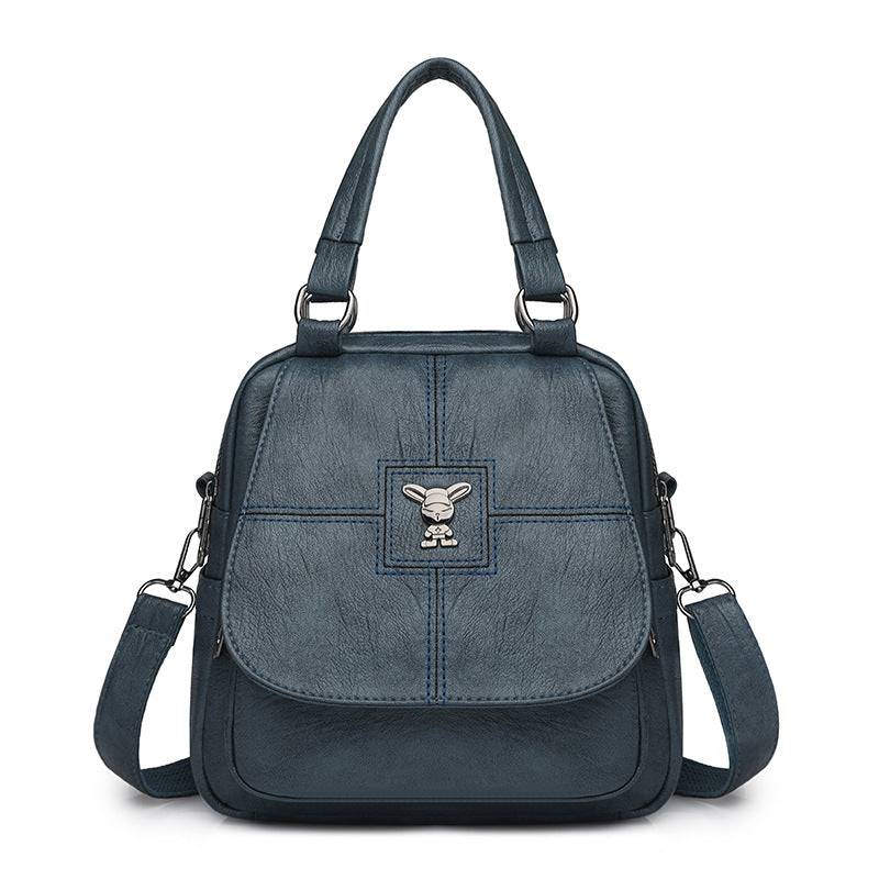 Women's Retro Fashion Soft Leather Portable Women's Backpack