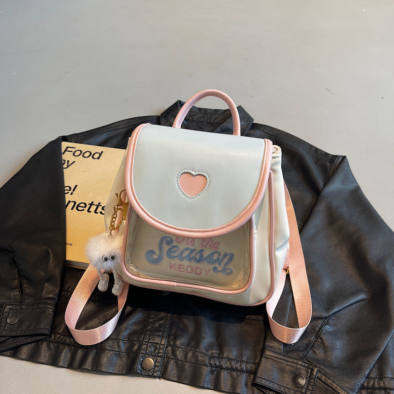 Dopamine Cartoon Good-looking Large Capacity Out Embroidery Women's Backpack