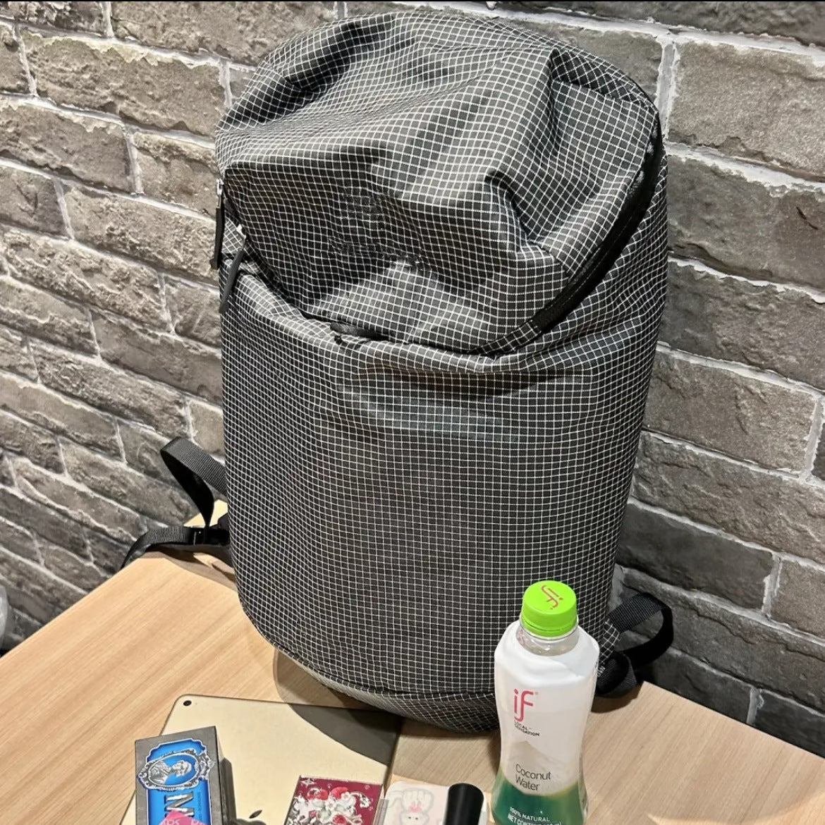 Computer Lightweight Waterproof Plaid Arc Folding Travel Bags