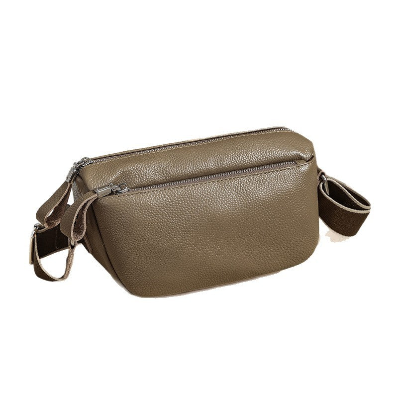 Women's Genuine Leather Fashion Top Layer Cowhide Women's Messenger Bag