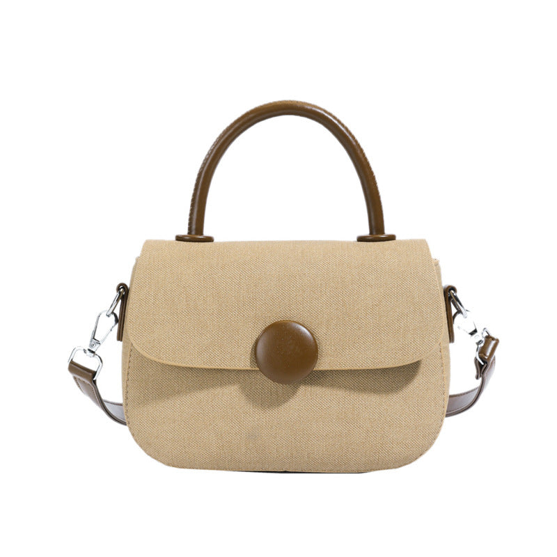 Women's Solid Color Trendy Unique Portable Air Small Square Bags