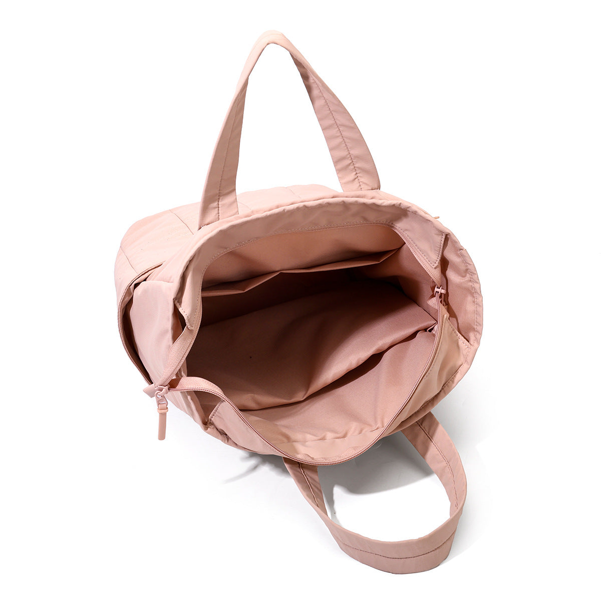 Attractive Charming Tissue Nylon Quilted Compartment Leisure Backpack