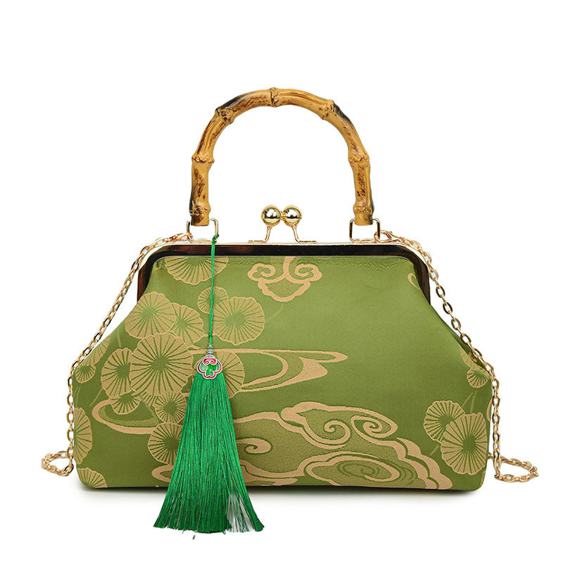 Women's Chinese Style Embroidery Clutch Advanced Chain Large Capacity Women's Shoulder Bag