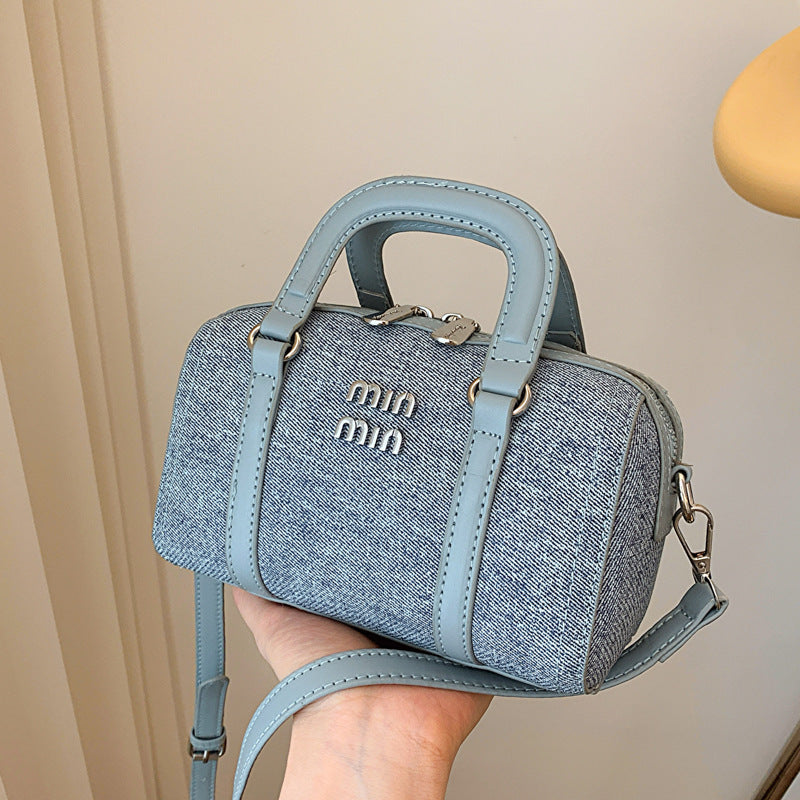 Women's Denim Portable Boston Versatile High Quality Bags
