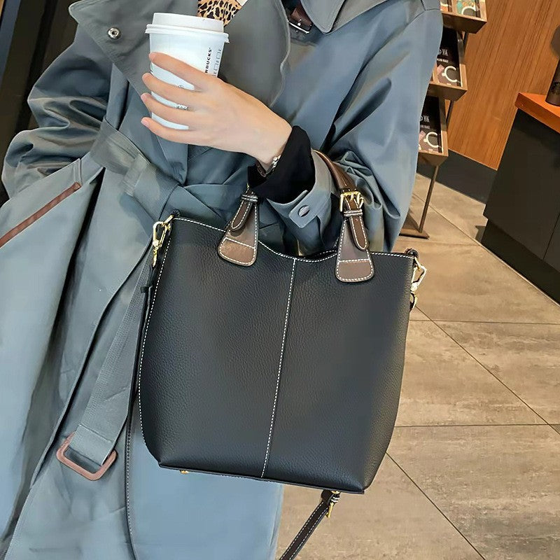 Women's Top Layer Cowhide High-grade Large Capacity Bags