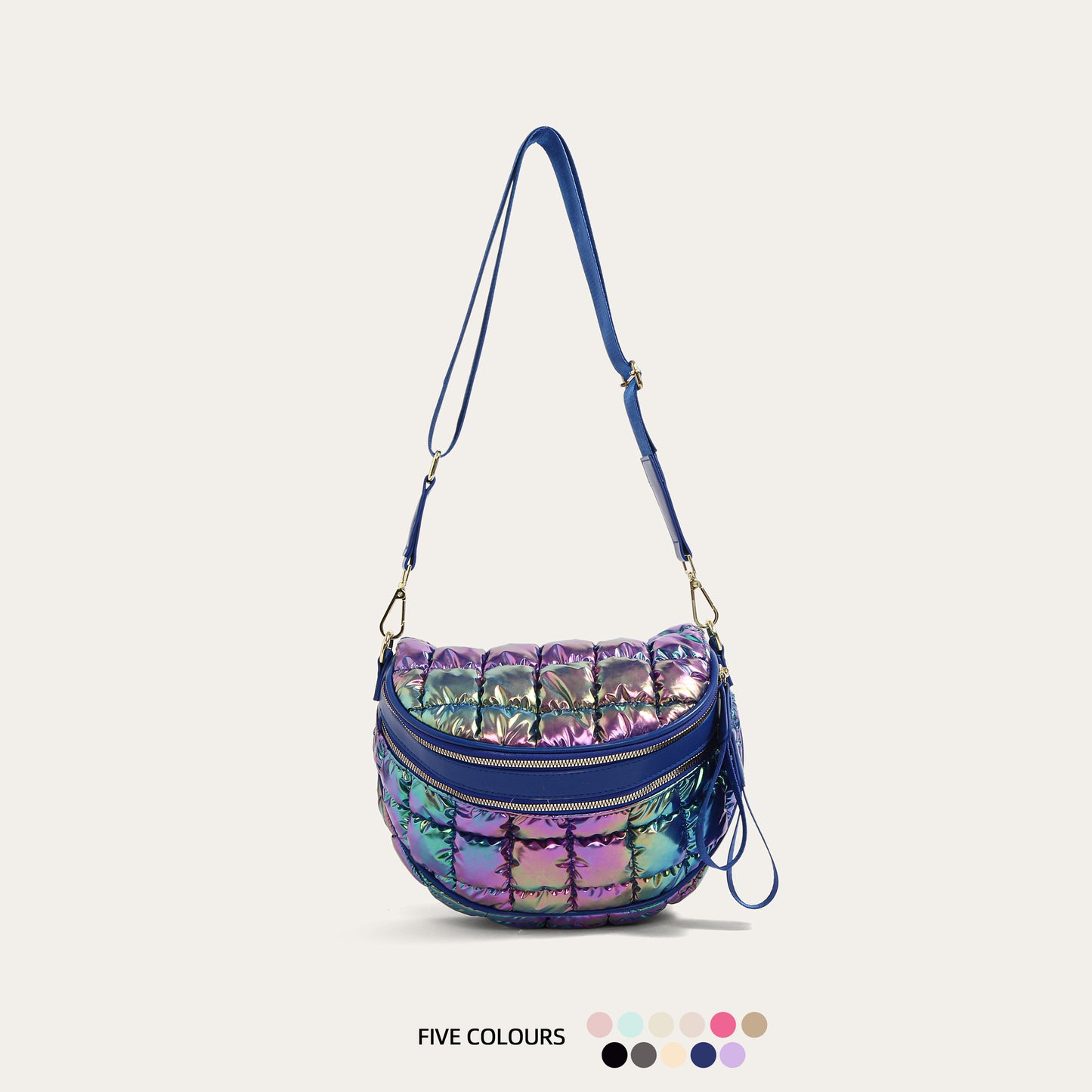 Women's Wind Cotton Clothes Bubble Fashion Large Shoulder Bags