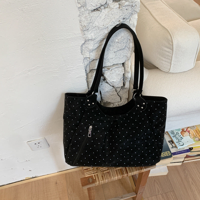 Women's Polka Dot Spring Leisure Fashion Best-selling Class Commuter Large Tote Bag