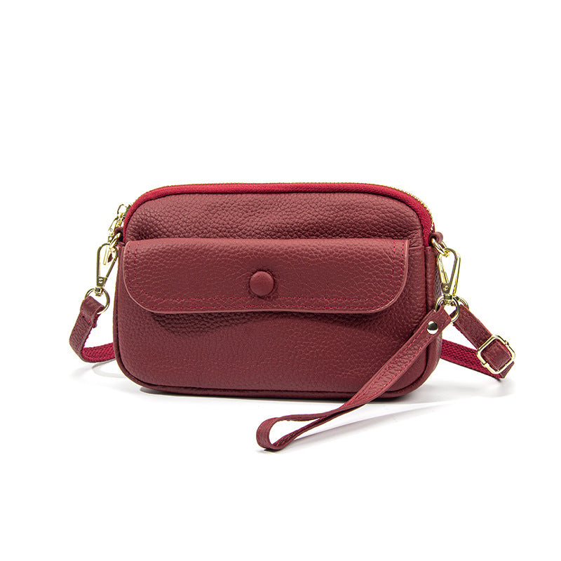 Women's Layer Cowhide Fashion Large Capacity Female Genuine Bags