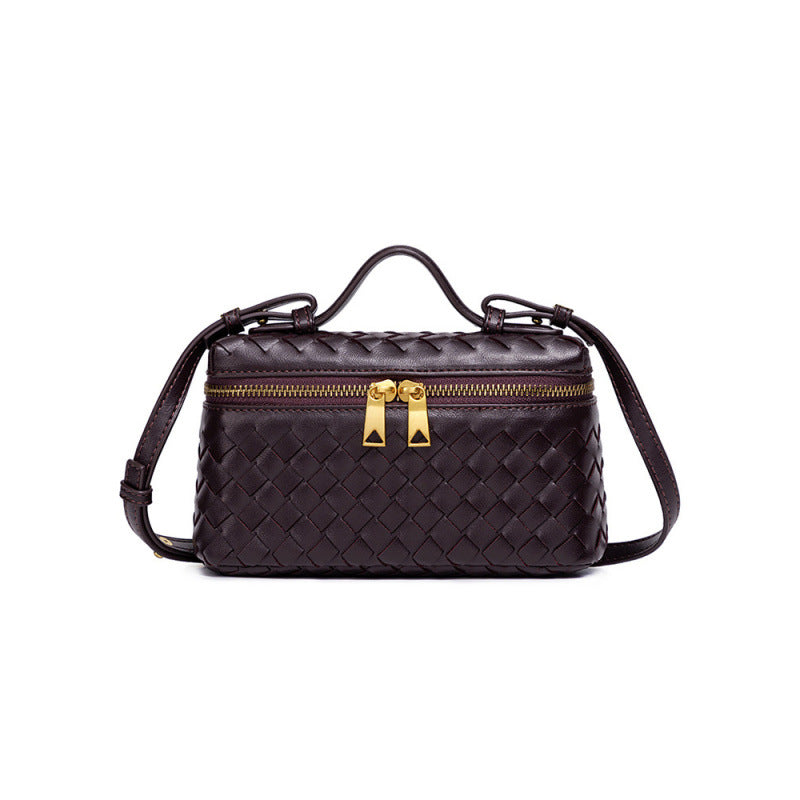 Hand-woven Lunch Box Practical Trendy Portable Women's Shoulder Bag