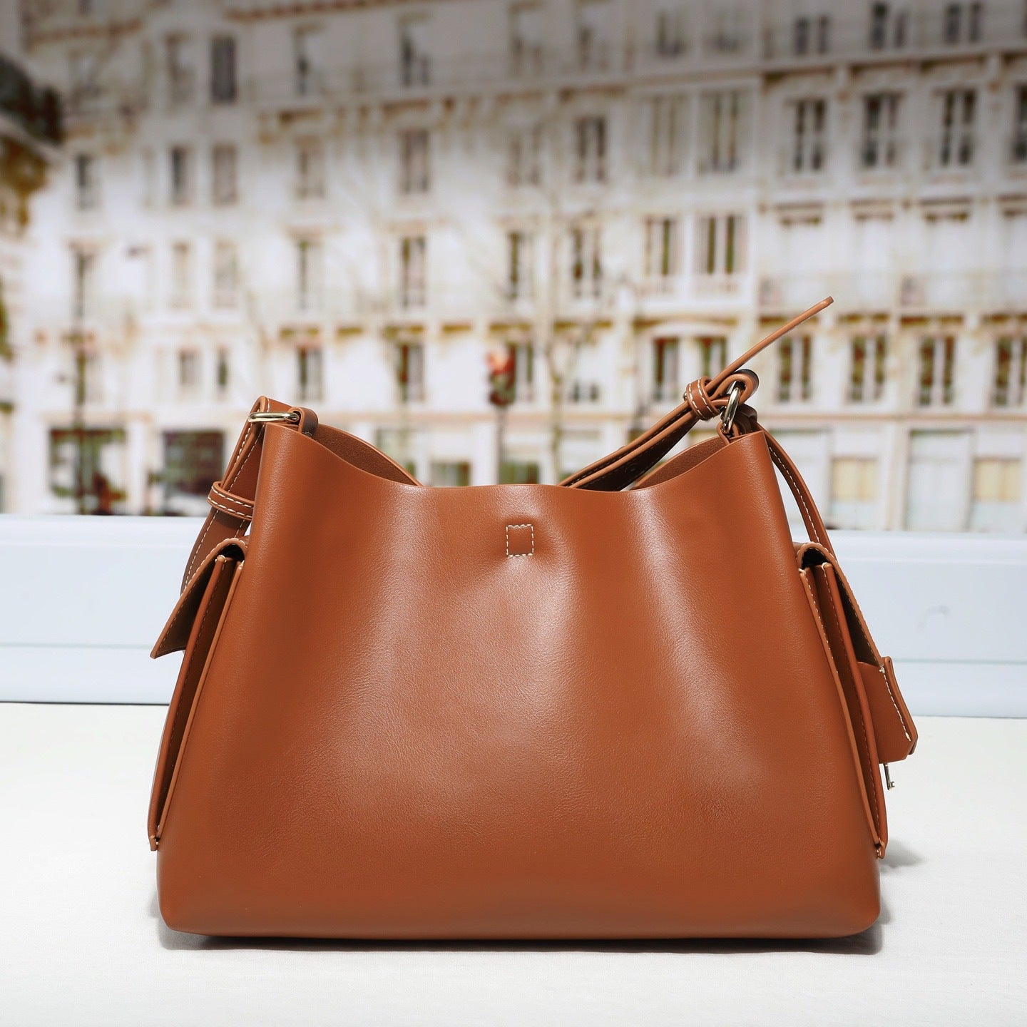 Women's Simple Trendy Large Capacity For Daily Bucket Bag