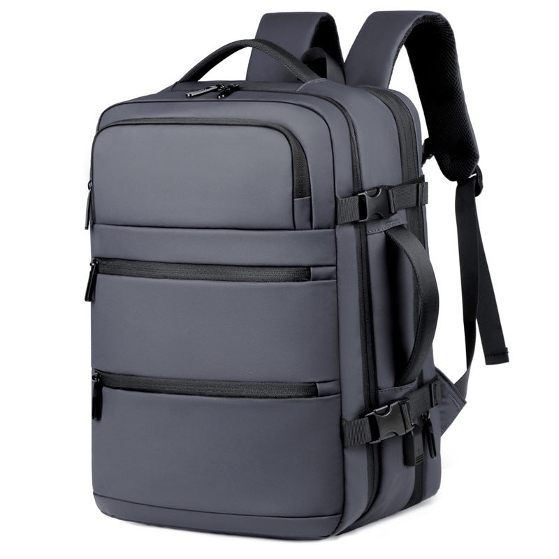 Men's Business Large Capacity Scalable Waterproof Trip Leisure Backpack