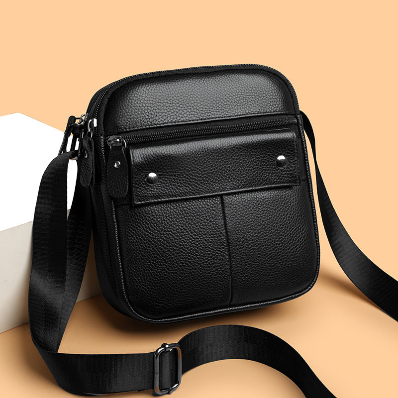 Men's Soft Cowhide First Layer Street Men's Bags