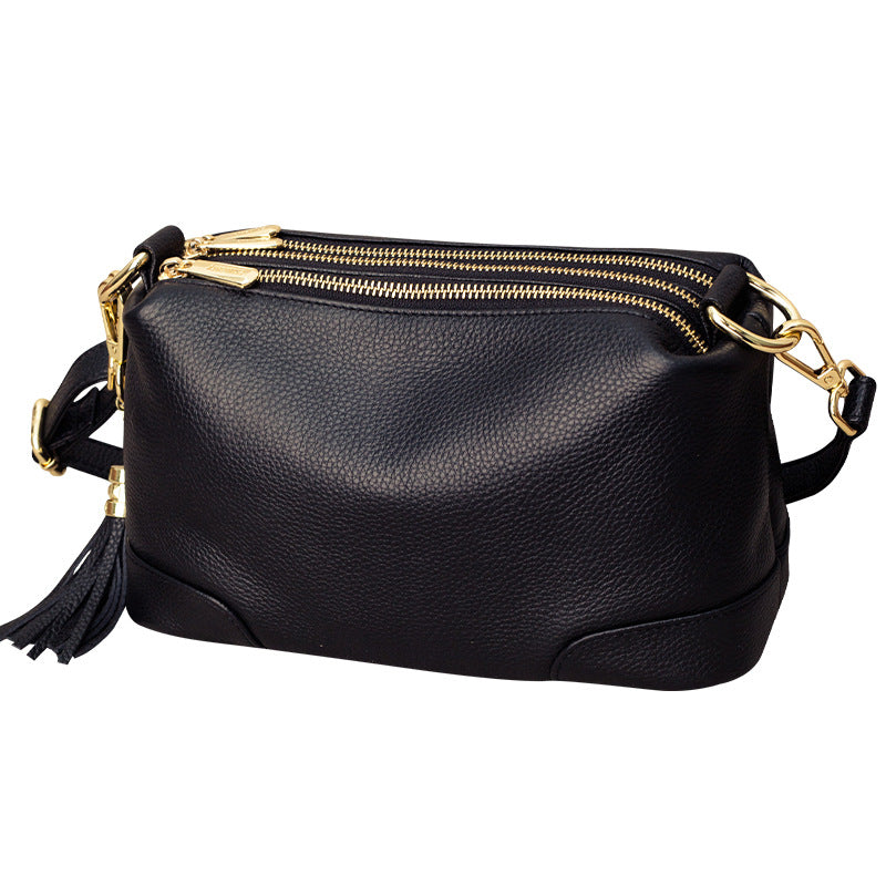Women's Winter Genuine Leather Tassel Fashion Women's Handbag