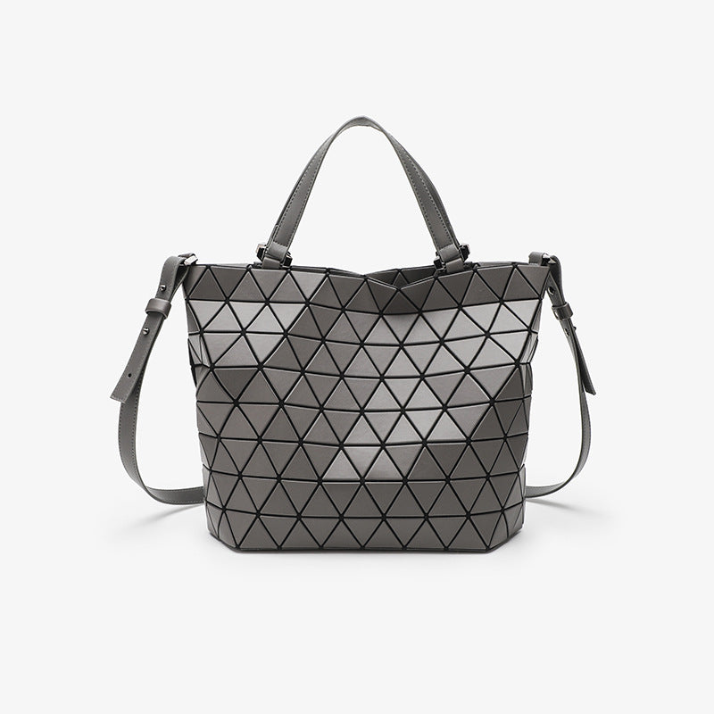 Large Capacity Frosted Steamed Crystal Bun Fashion Rhombus Women's Messenger Bag
