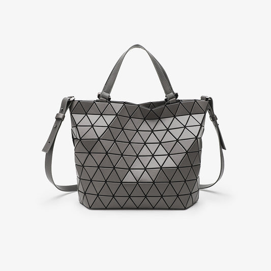 Large Capacity Frosted Steamed Crystal Bun Fashion Rhombus Women's Messenger Bag
