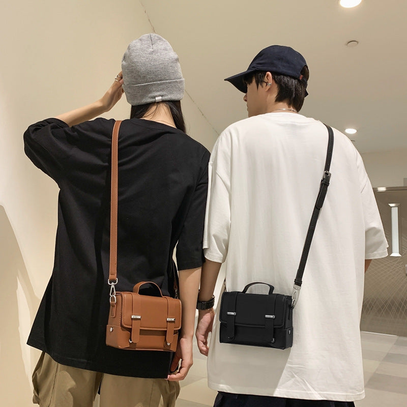 Glamorous Men's High-grade Trendy Box Design Men's Messenger Bag