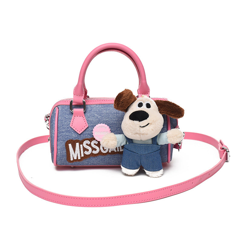 Women's Creative Design Wallace Doll Boston Denim Bags
