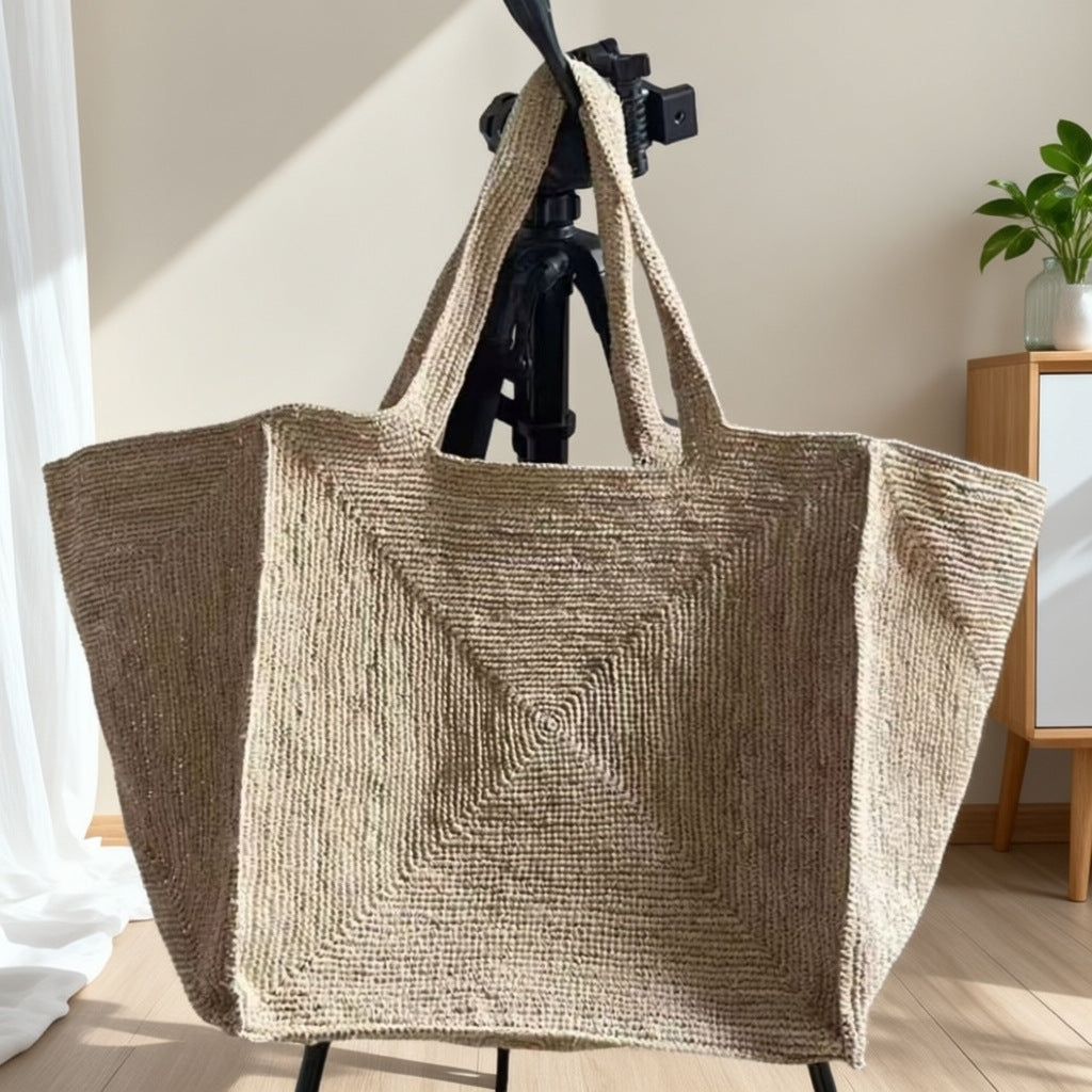 Women's Fashion Simple Elegant Raffia Vacation Beach Women's Shoulder Bag